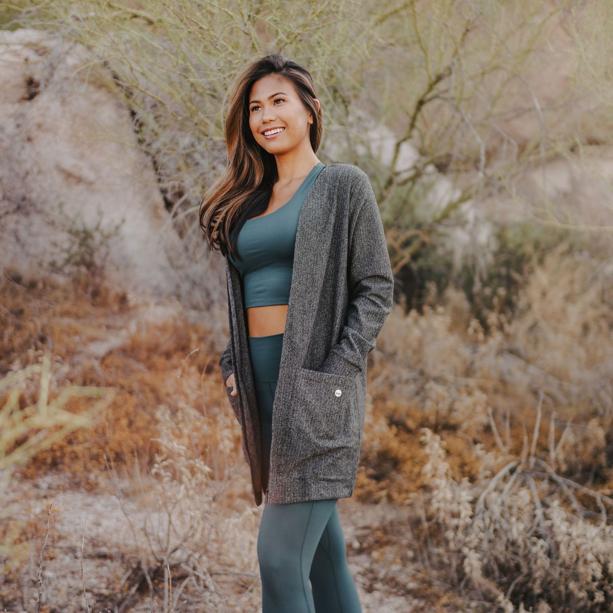 Premium Cardigan - Black - Senita Athletics