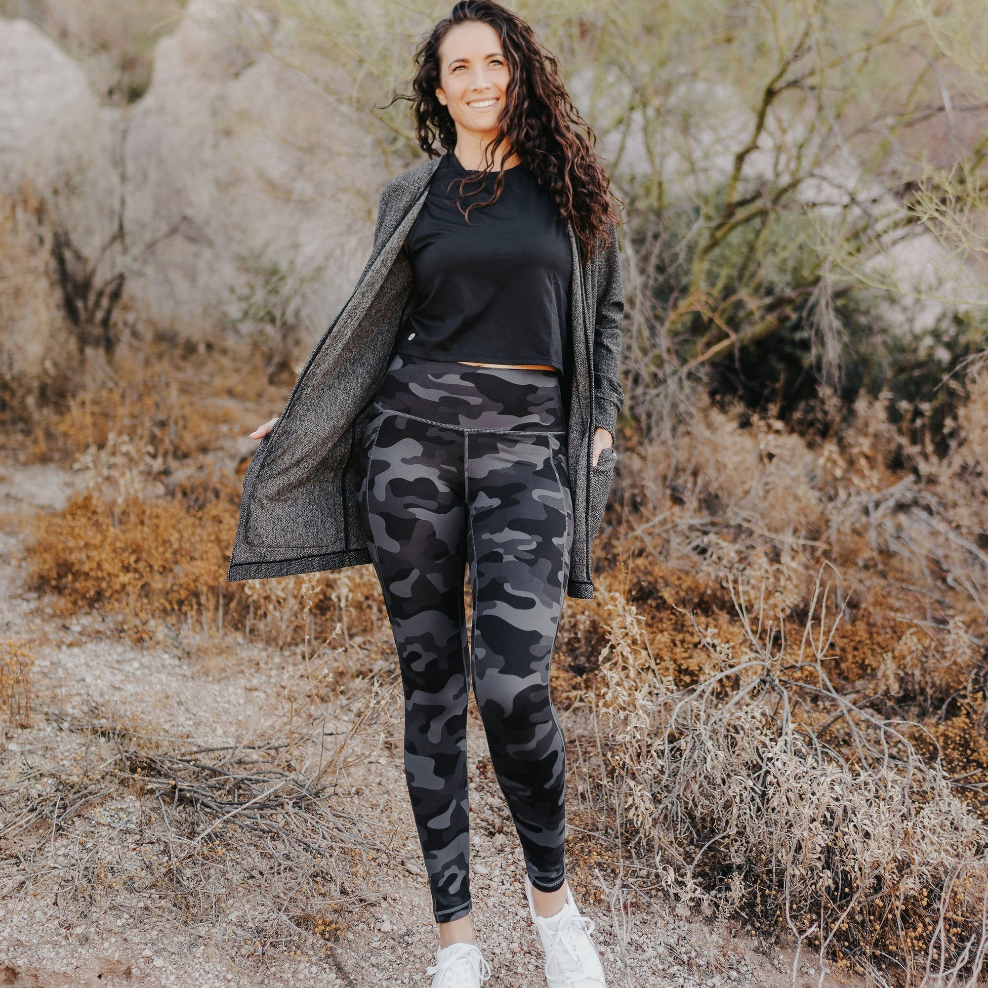 Premium Cardigan - Black - Senita Athletics