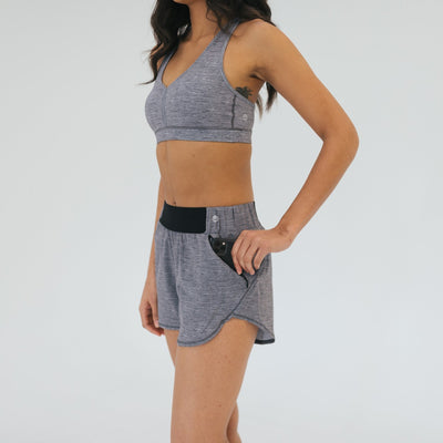 Prize Shorts 2 - Heathered Gray - Senita Athletics