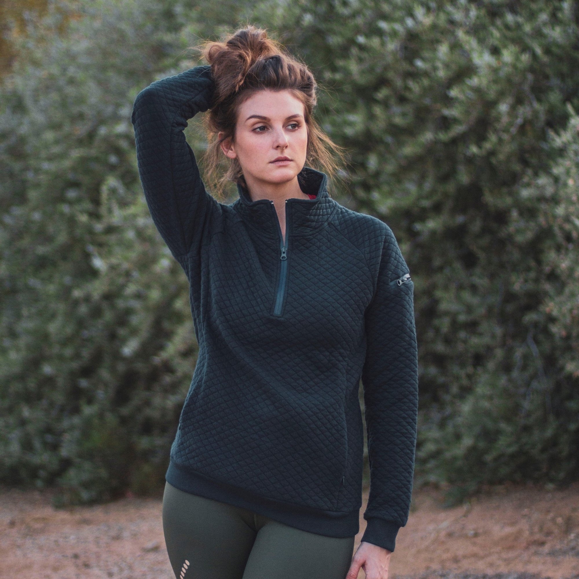 Quilted Lux Jacket - Navy - Senita Athletics