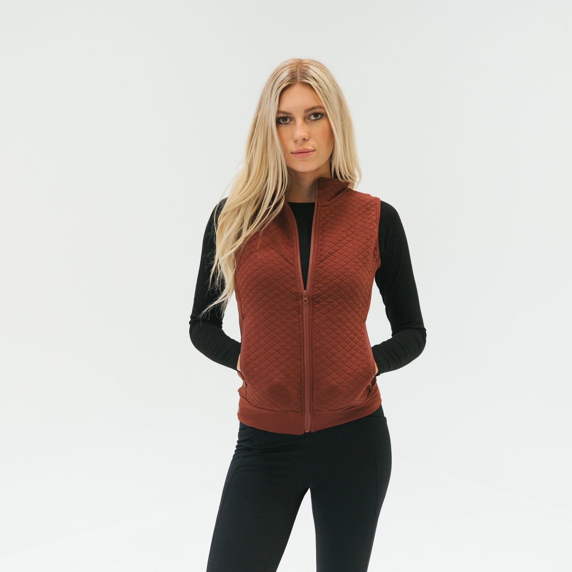 Quilted Vest - Bronze - Senita Athletics