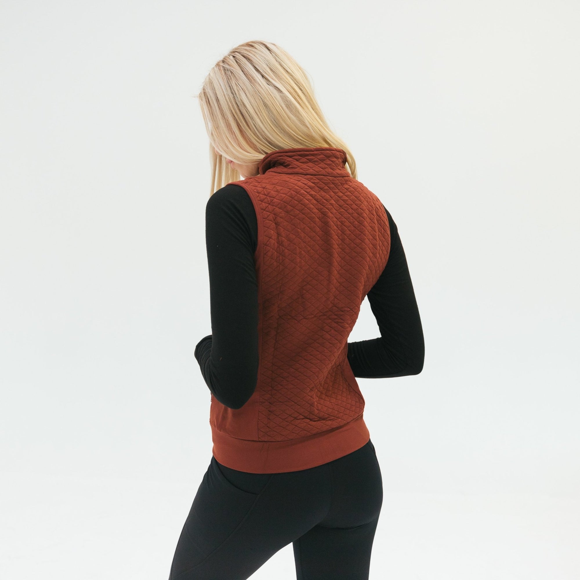 Quilted Vest - Bronze - Senita Athletics