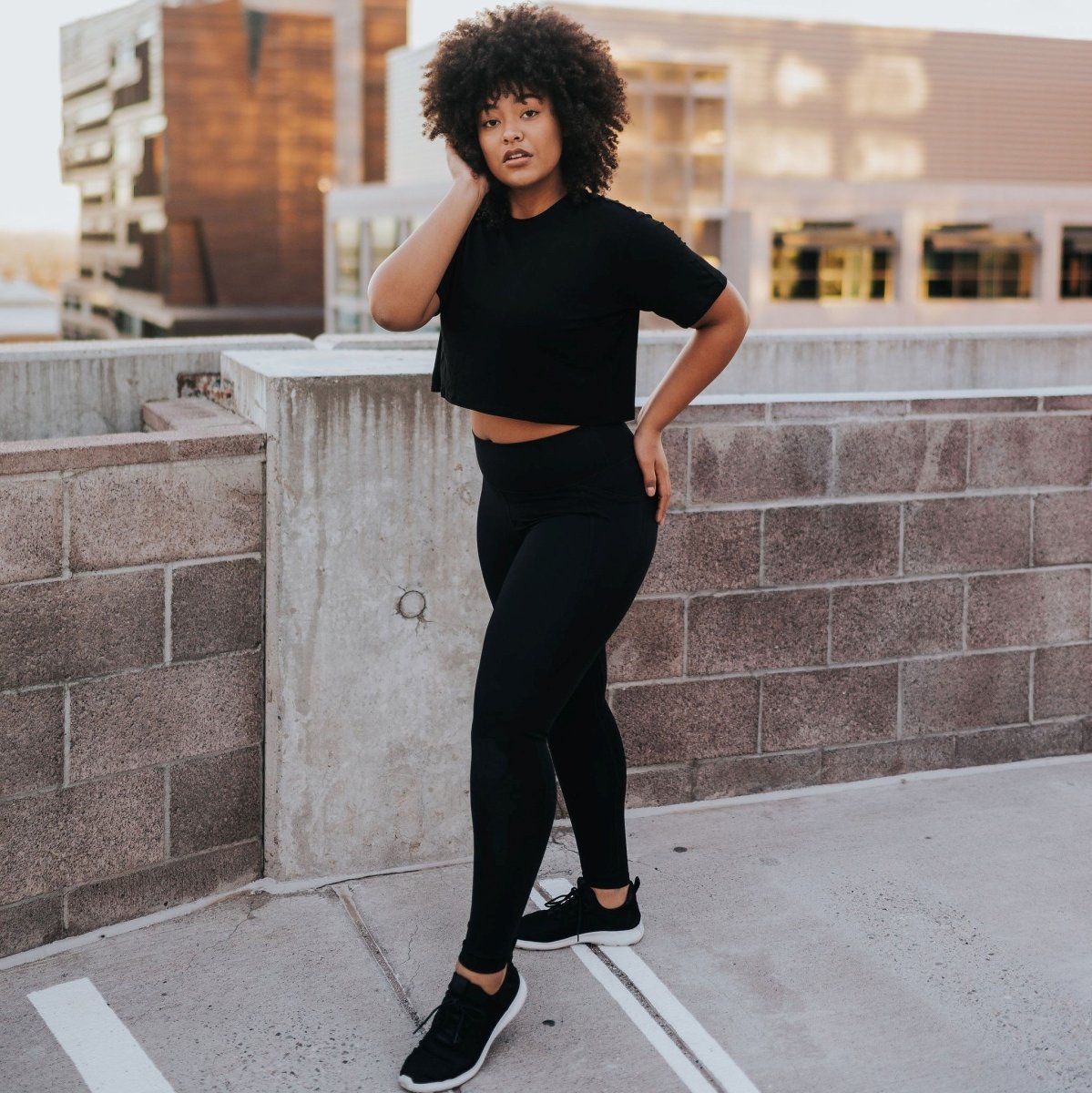 Ribbed Shakti Pants - Black - Senita Athletics