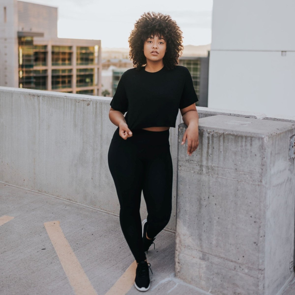 Ribbed Shakti Pants - Black - Senita Athletics