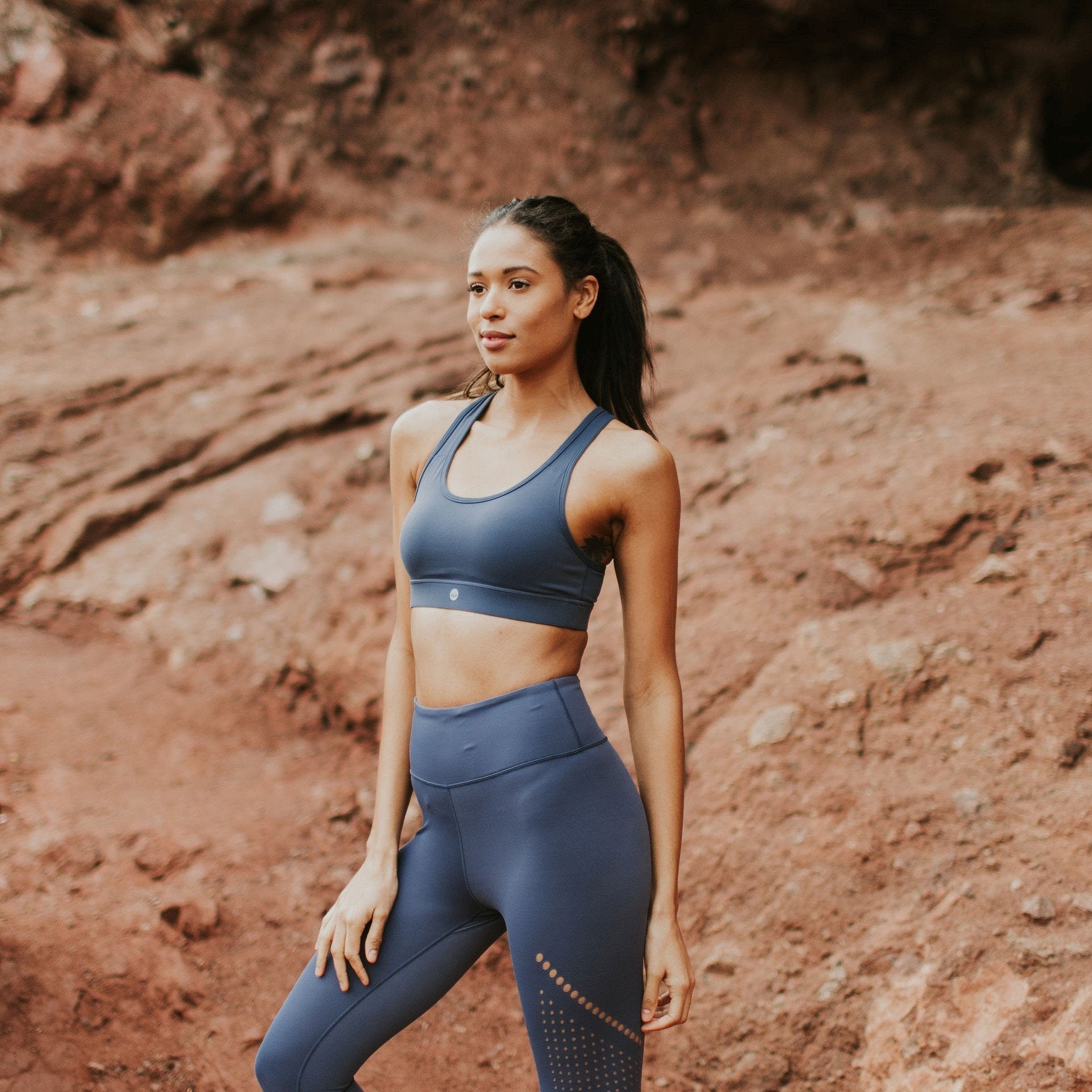 Sarah Sports Bra - Light Navy - Senita Athletics