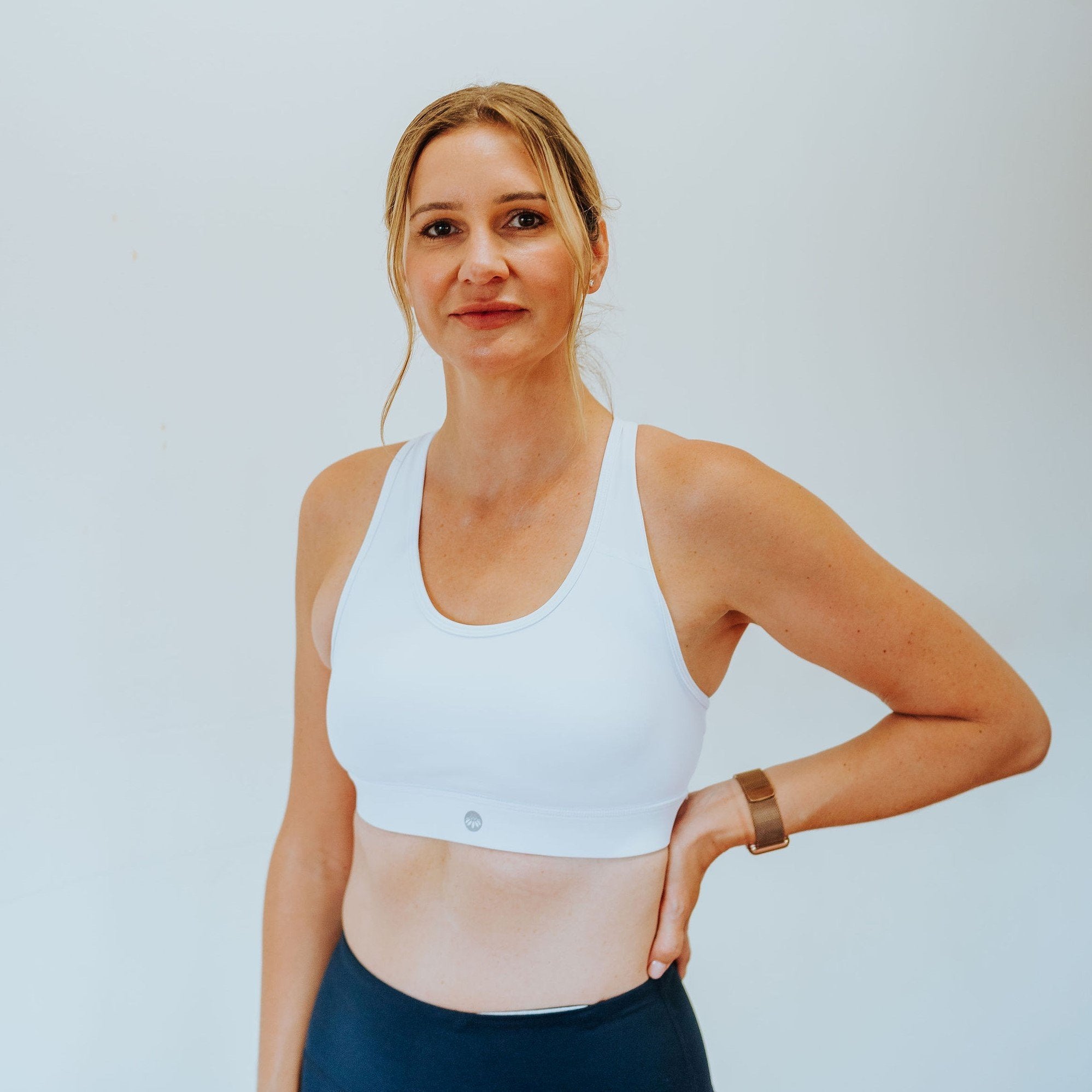 Sarah Sports Bra - White - Senita Athletics