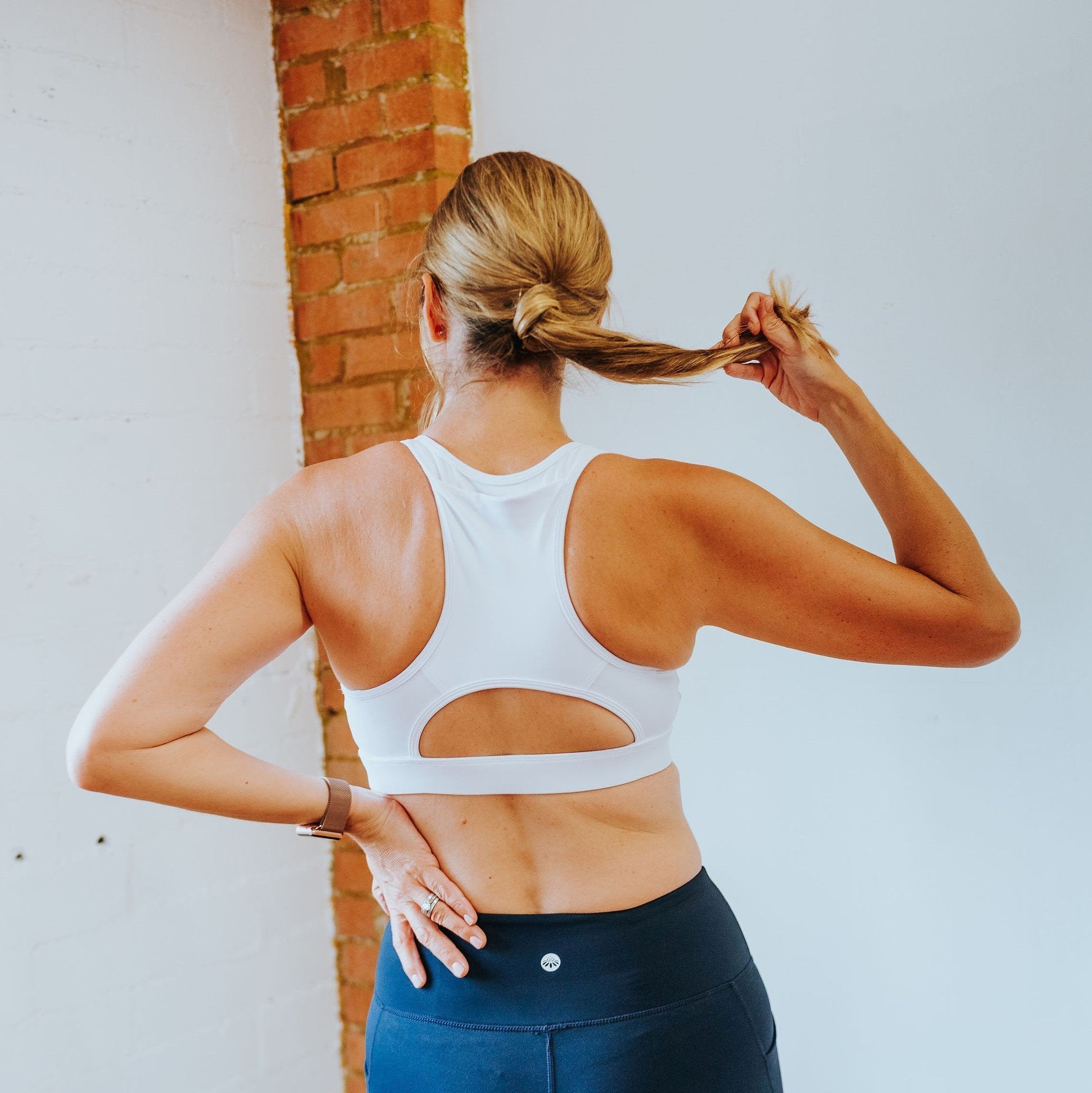 Sarah Sports Bra - White - Senita Athletics