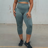 Seamless Power Capris - Green - Senita Athletics