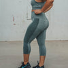 Seamless Power Capris - Green - Senita Athletics