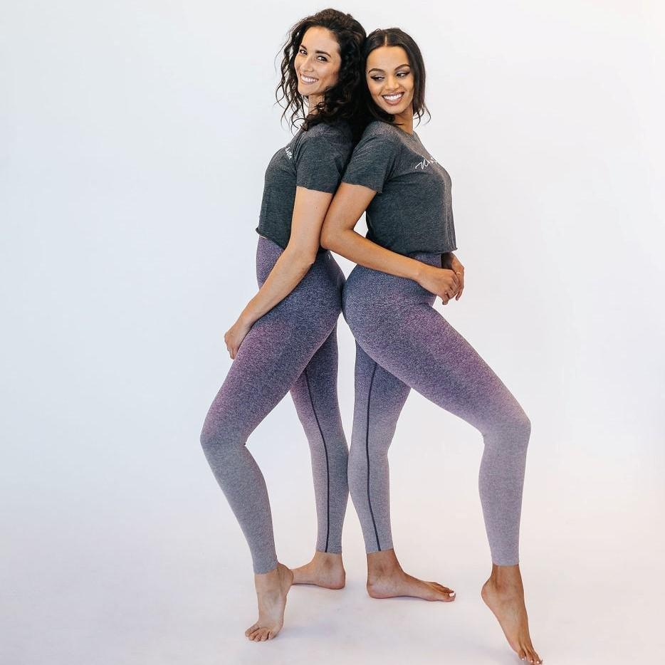 Seamless Strength Leggings - Eggplant Ombre - Senita Athletics