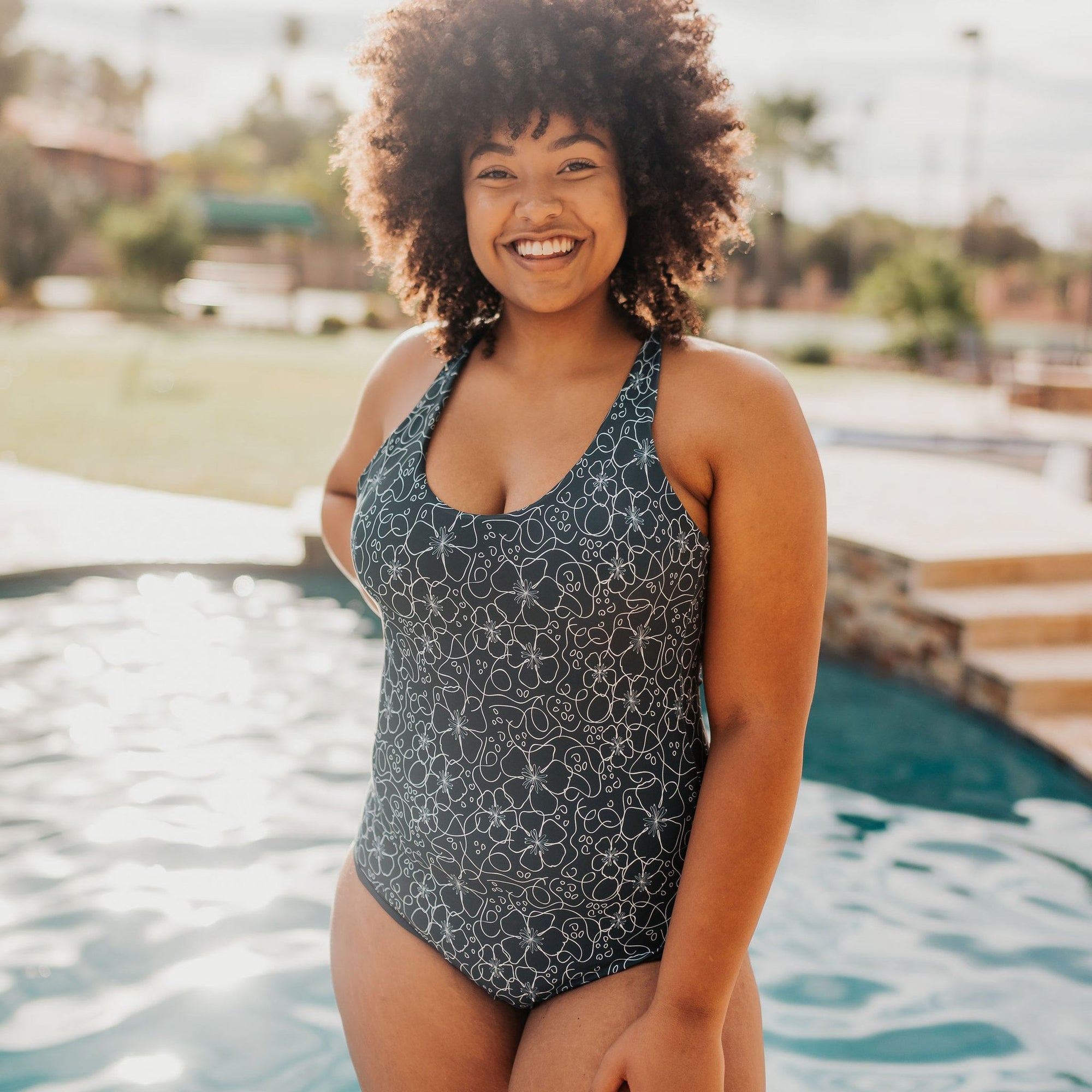 Sedona One Piece - Floral Pacific - Senita Athletics