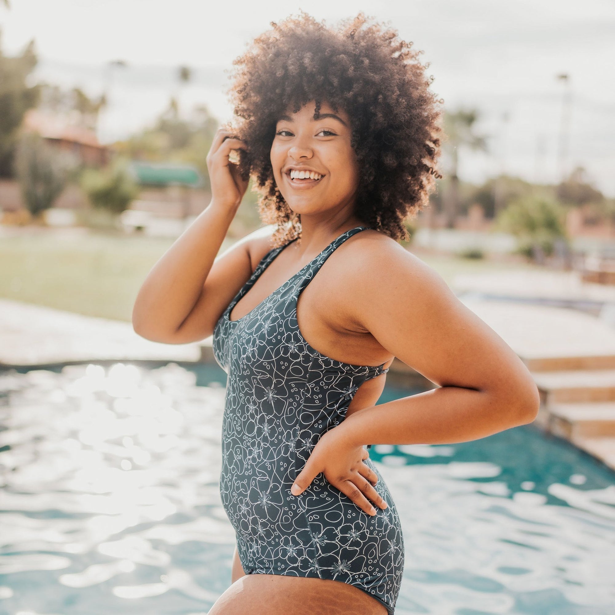 Sedona One Piece - Floral Pacific - Senita Athletics