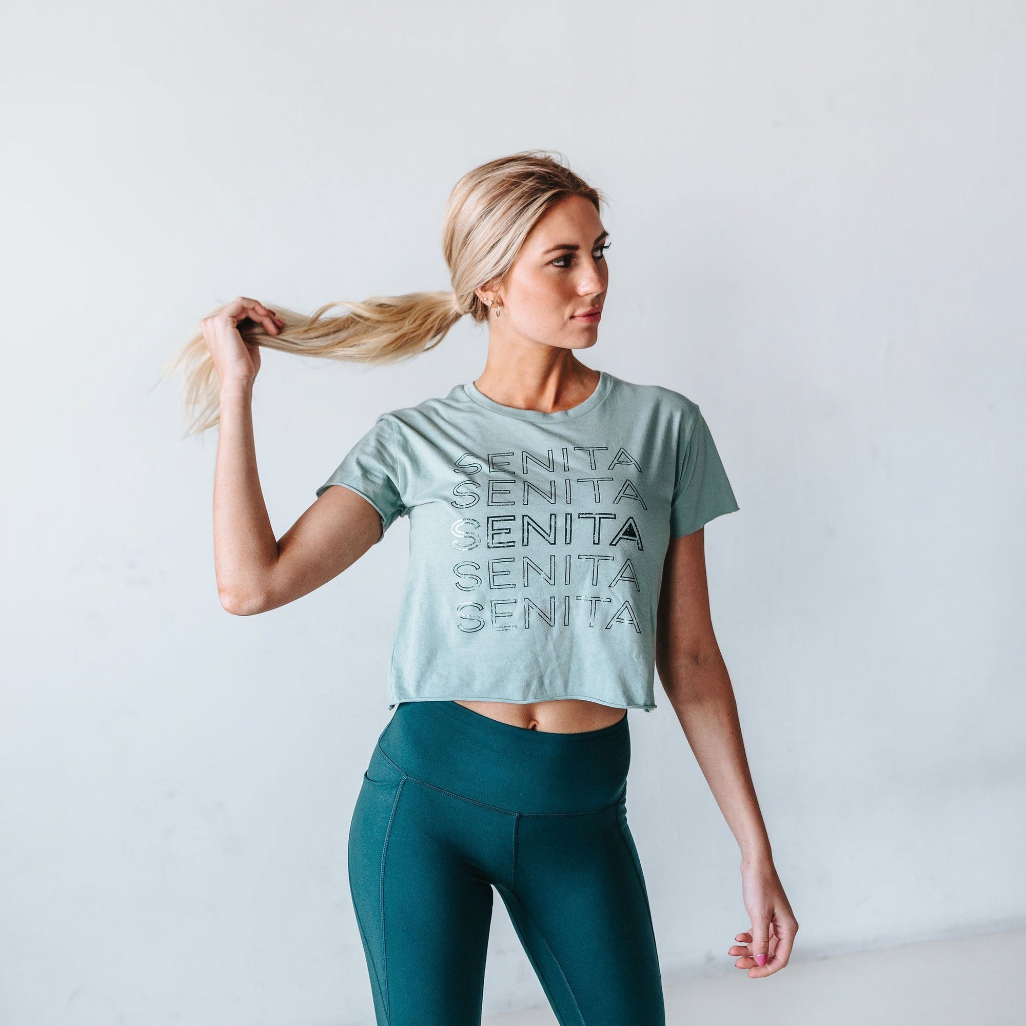Senita Crop Top - Green - Senita Athletics