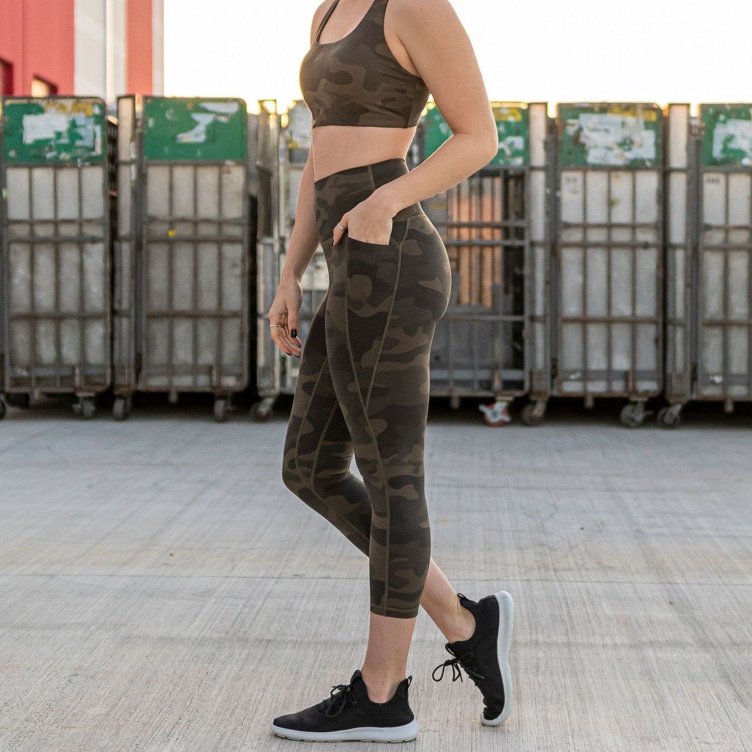Shakti 7/8 Capris - Camo - Senita Athletics
