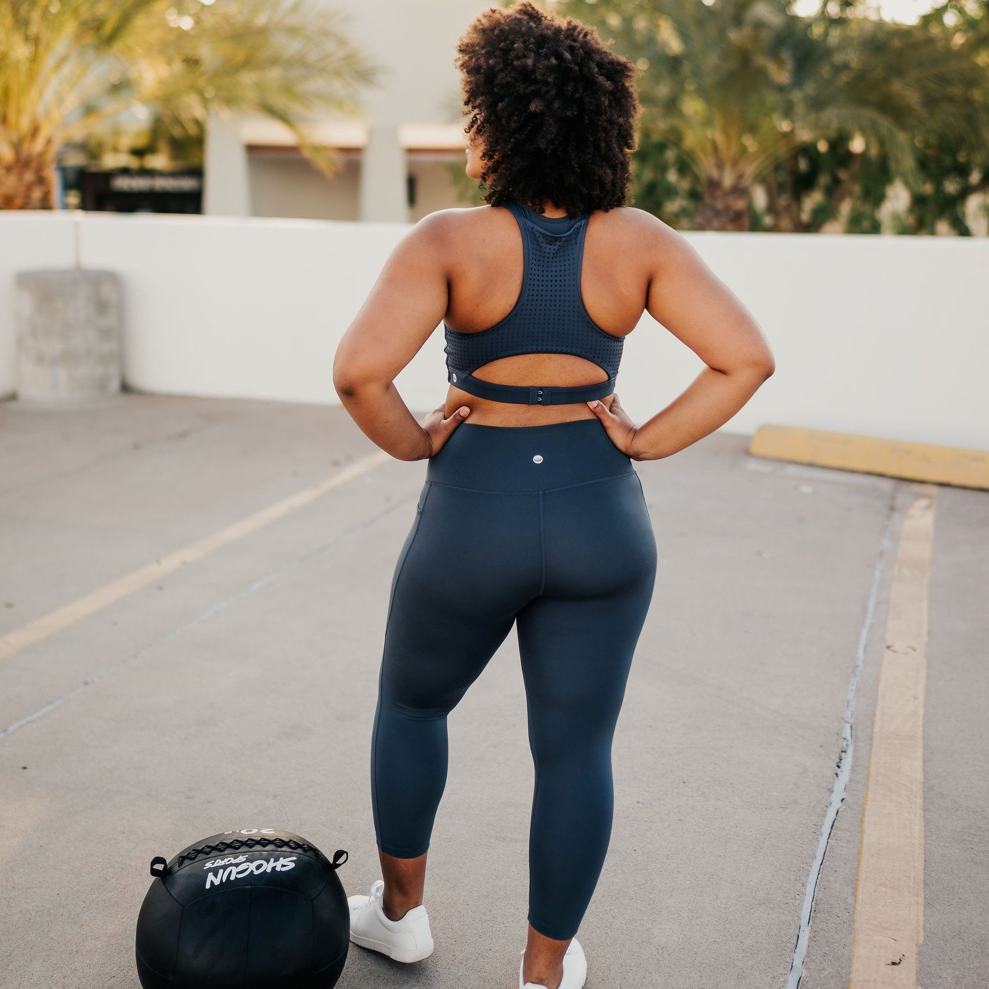 Shakti 7/8 Capris - Light Navy - Senita Athletics