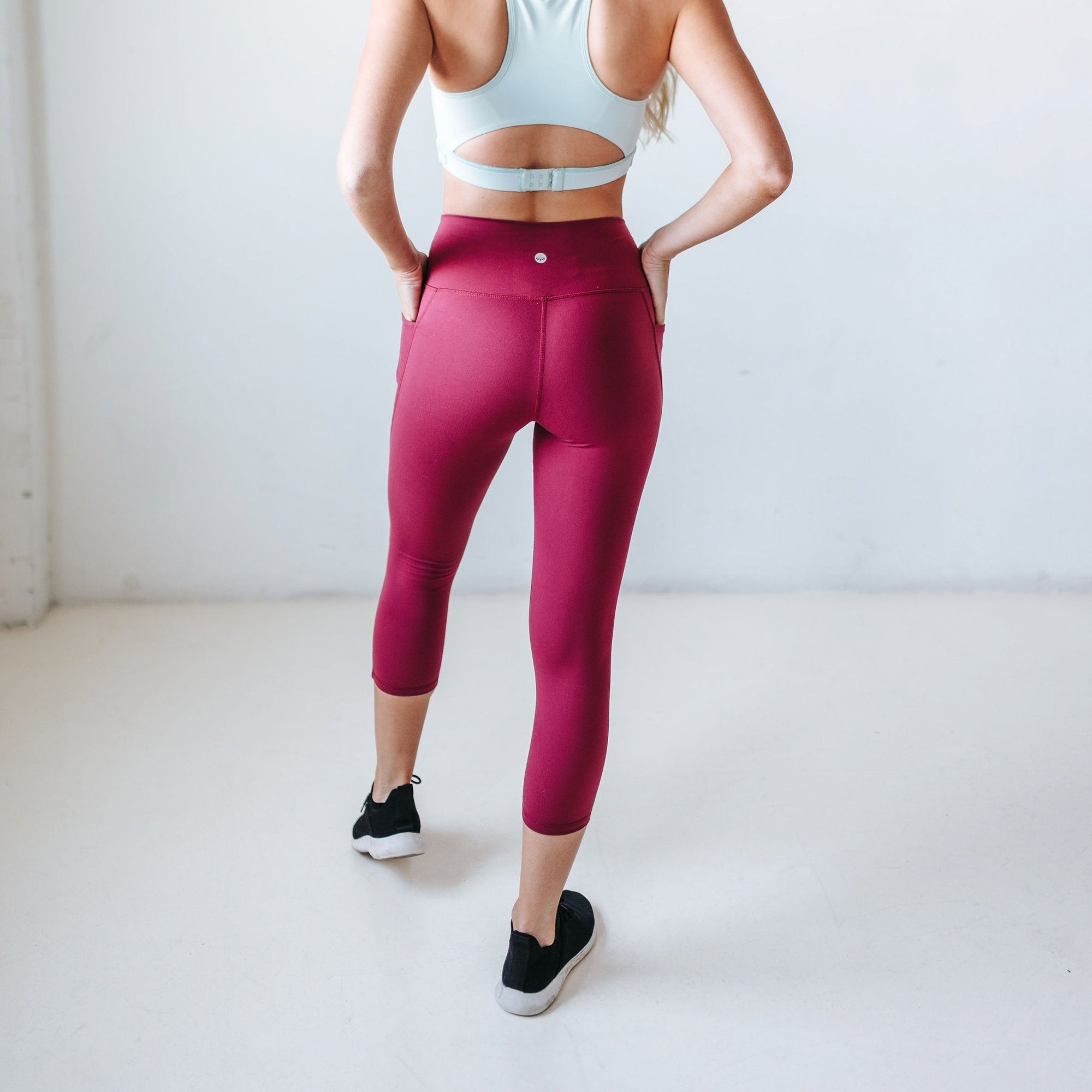 Shakti 7/8 Capris - Merlot - Senita Athletics