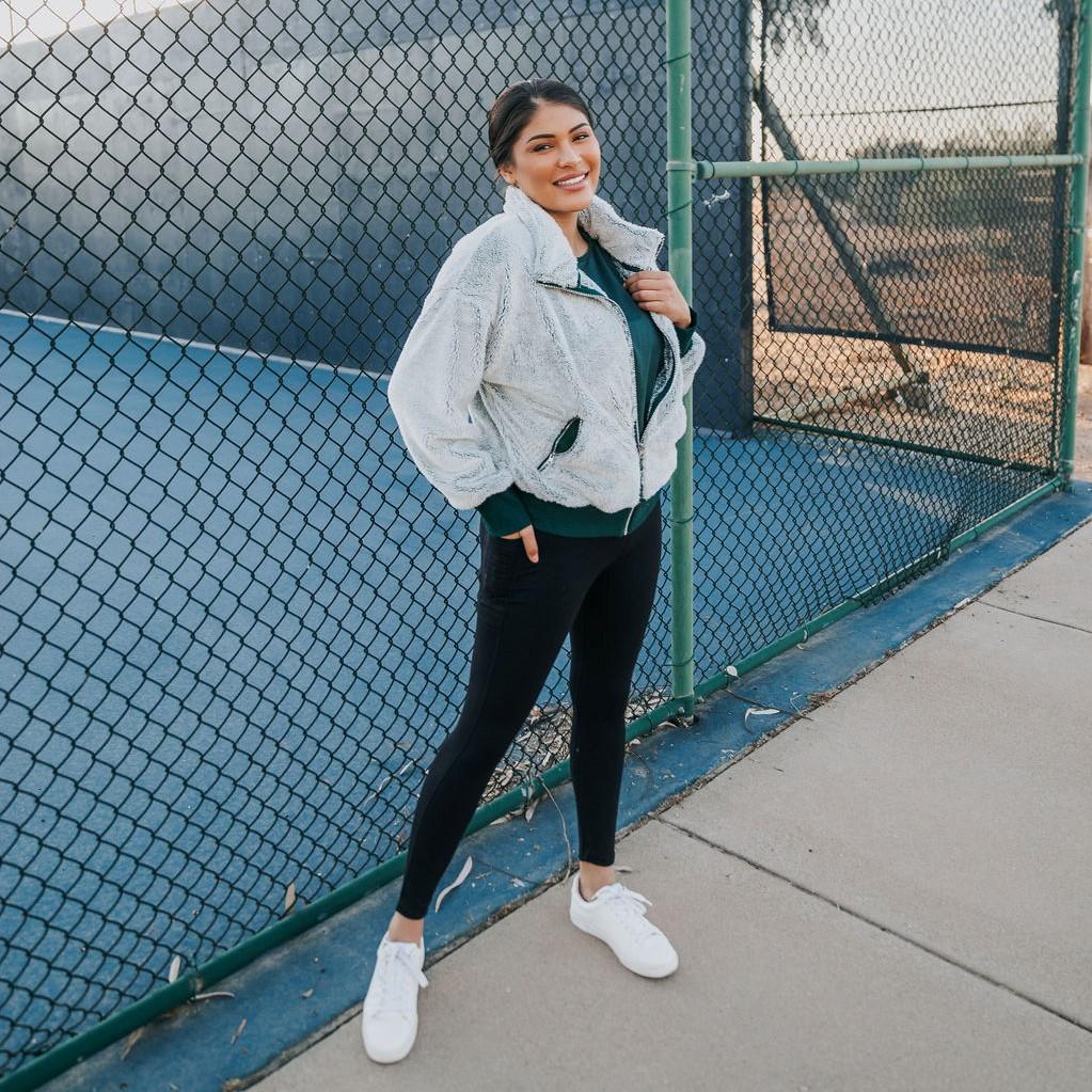 Sherpa Bomber Jacket - Ponderosa - Senita Athletics