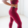 Step Up Pants - Merlot - Senita Athletics