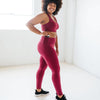 Step Up Pants - Merlot - Senita Athletics