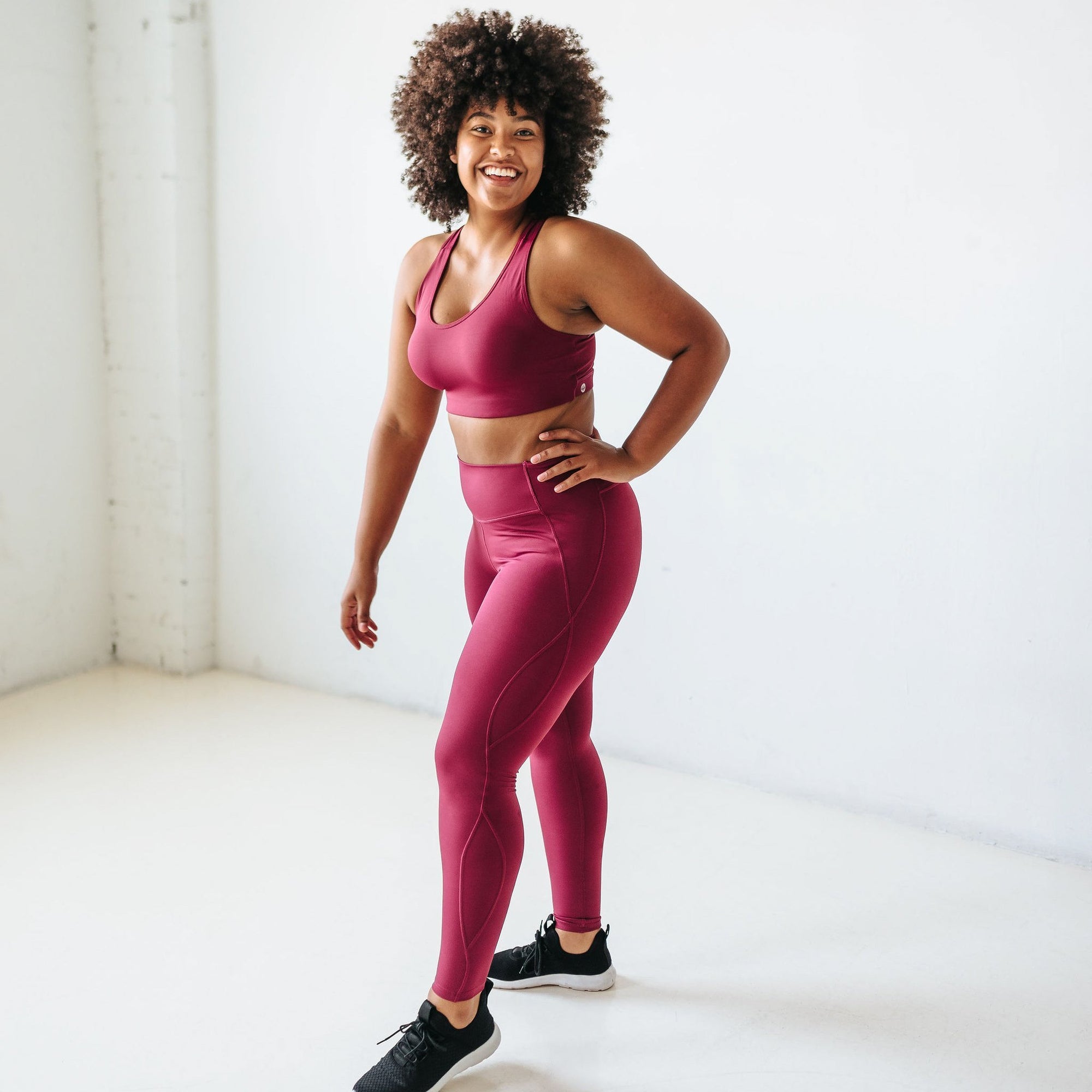 Step Up Pants - Merlot - Senita Athletics