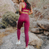 Step Up Pants - Merlot - Senita Athletics