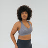 Stow And Go Sports Bra - Heathered Gray - Senita Athletics