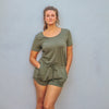 Strappy Romper - Pine Green - Senita Athletics