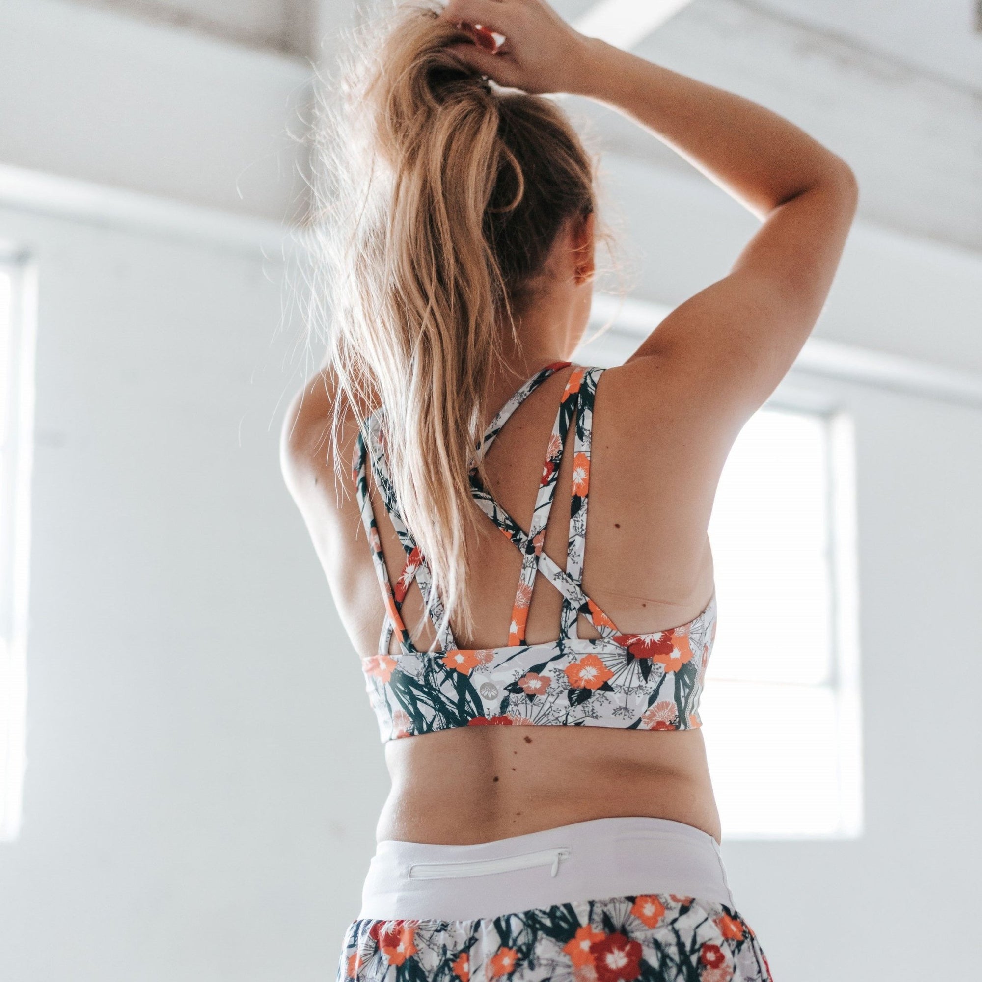 Strappy Sports Bra - Freesia - Senita Athletics