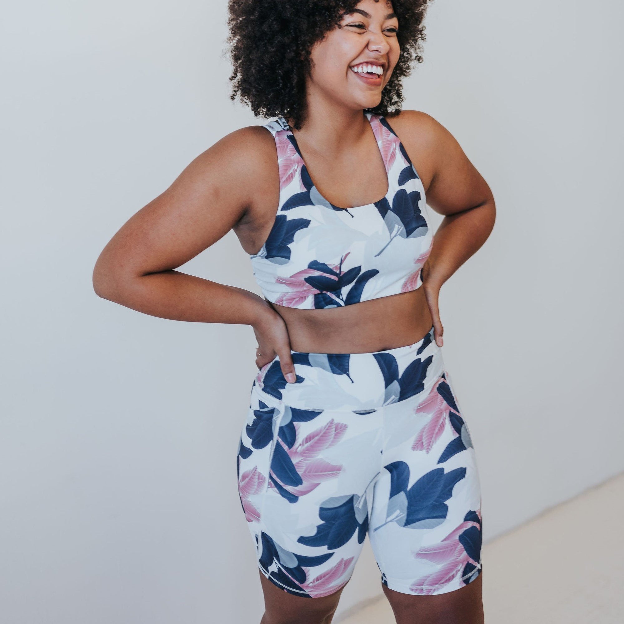 Strappy Sports Bra - Magnolia - Senita Athletics
