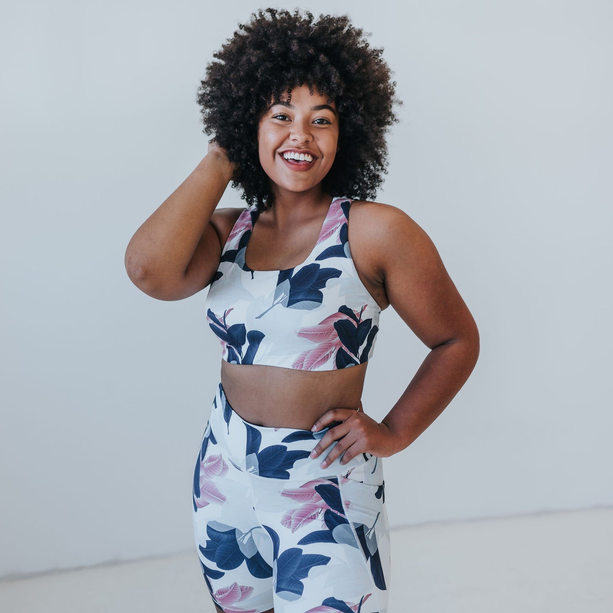 Strappy Sports Bra - Magnolia - Senita Athletics