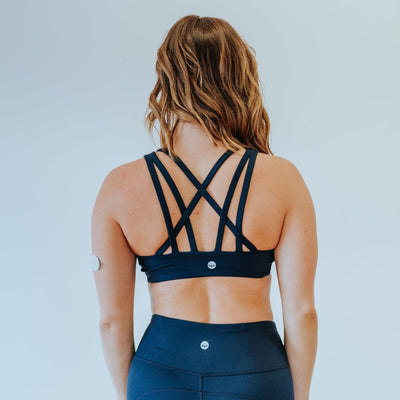 Strappy Sports Bra - Navy - Senita Athletics
