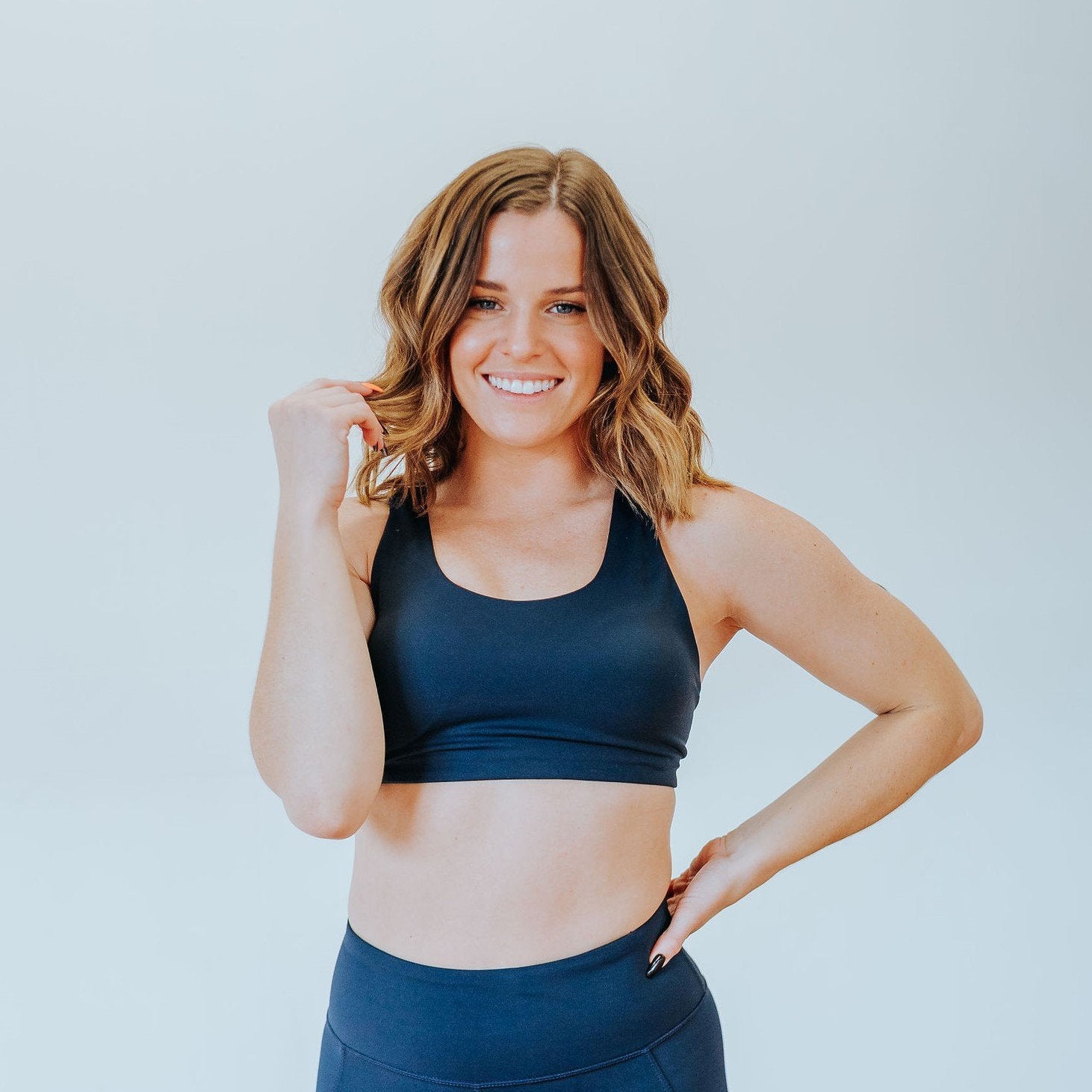 Strappy Sports Bra - Navy - Senita Athletics