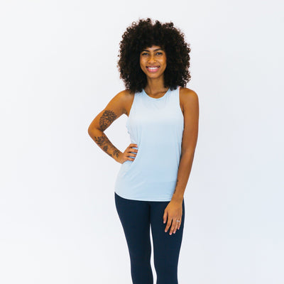 Tahoe Tank - Powder Blue - Senita Athletics