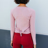 Tie Back Long Sleeve - Blush - Senita Athletics