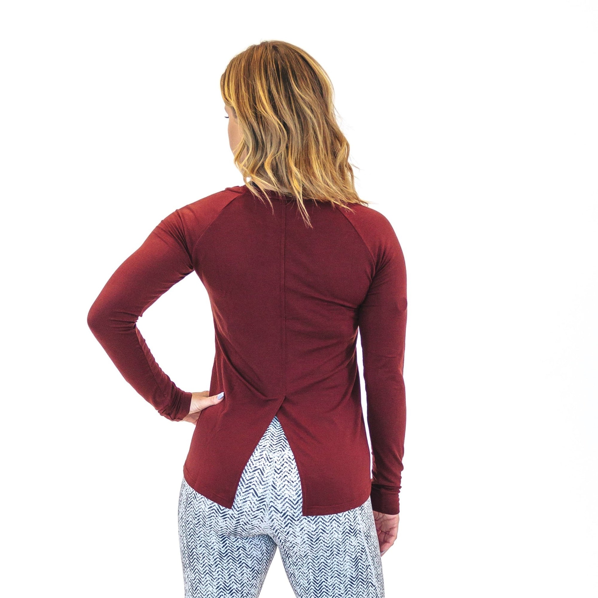 Tie Back Long Sleeve - Bronze - Senita Athletics