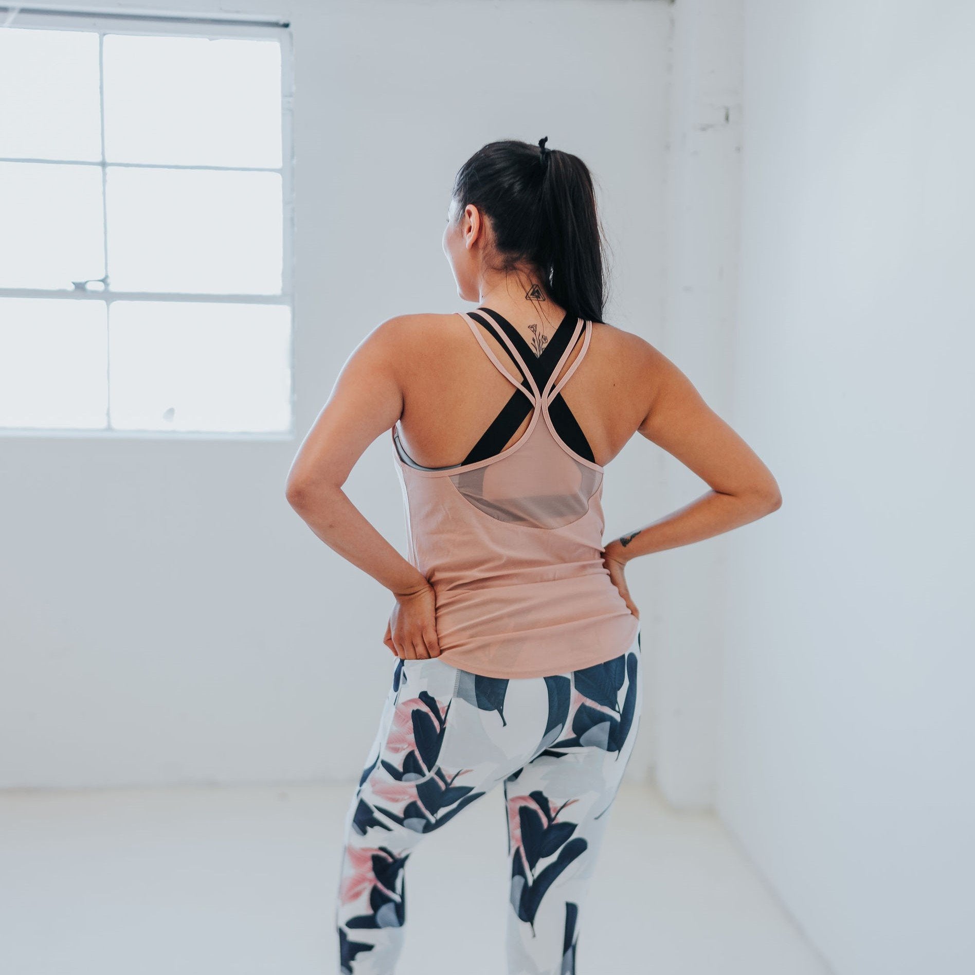 Trail Run Tank - Blush - Senita Athletics