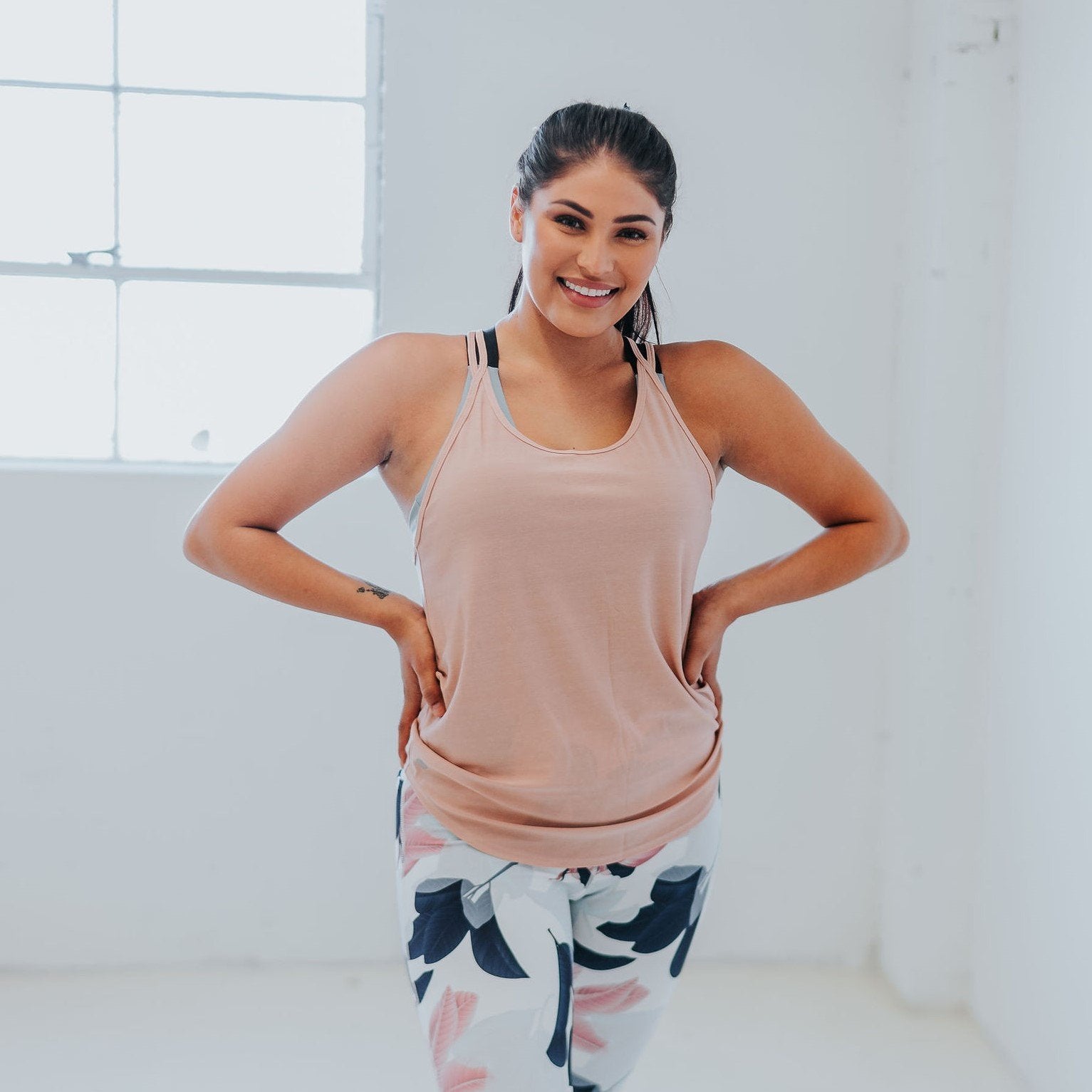 Trail Run Tank - Blush - Senita Athletics