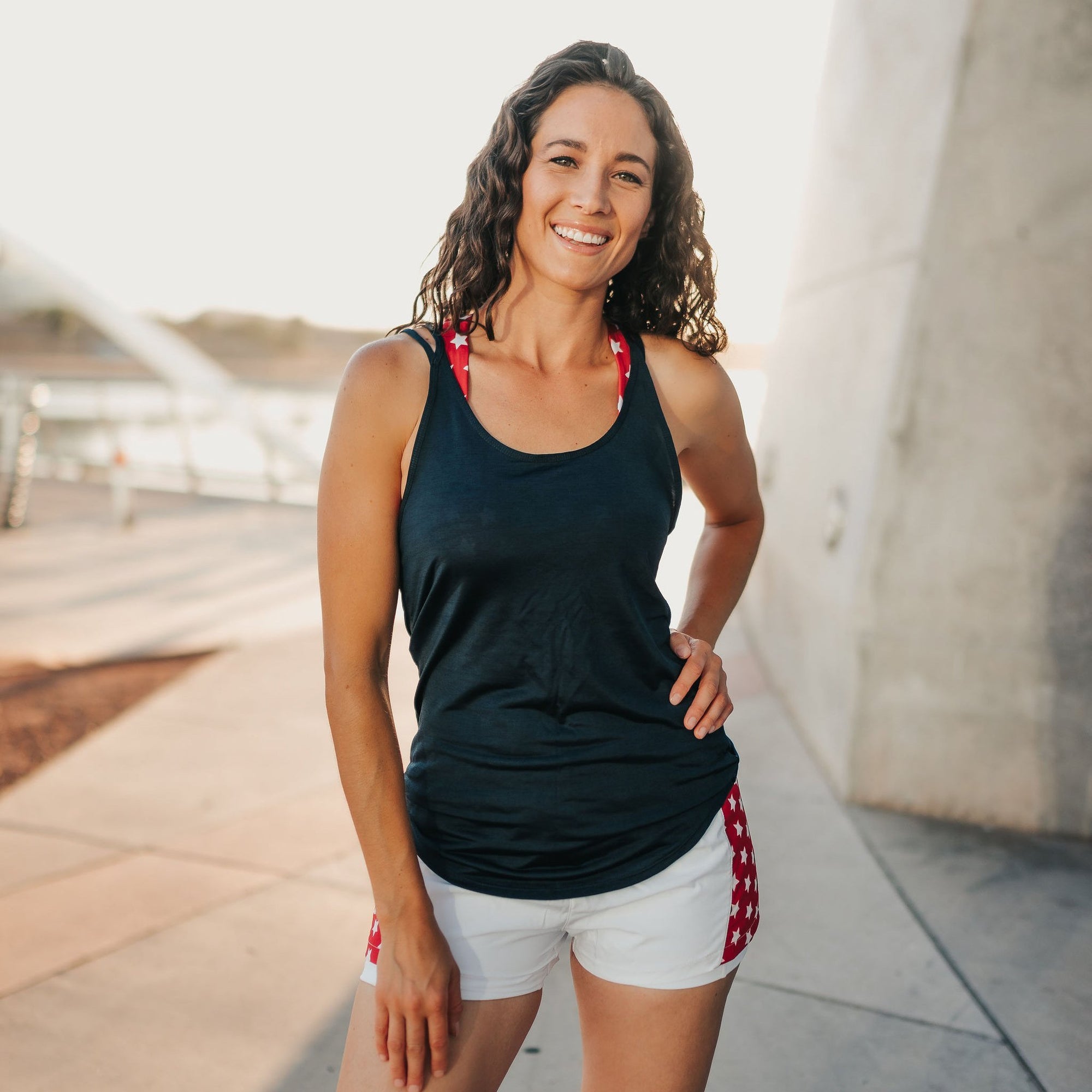 Trail Run Tank - Navy - Senita Athletics