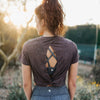 Twisted Crop Top - Fossil - Senita Athletics