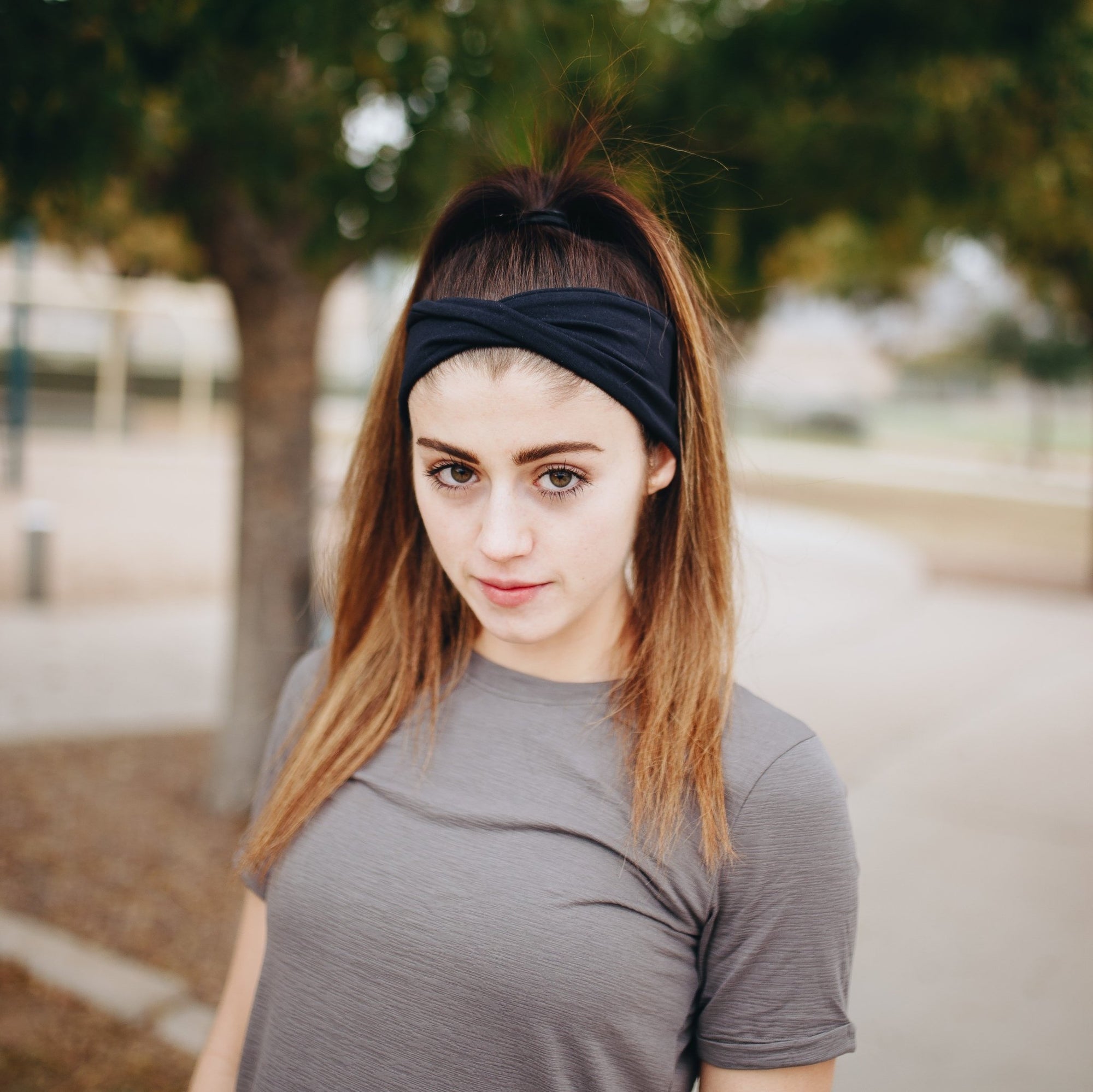 Twisted Headband - Black - Senita Athletics