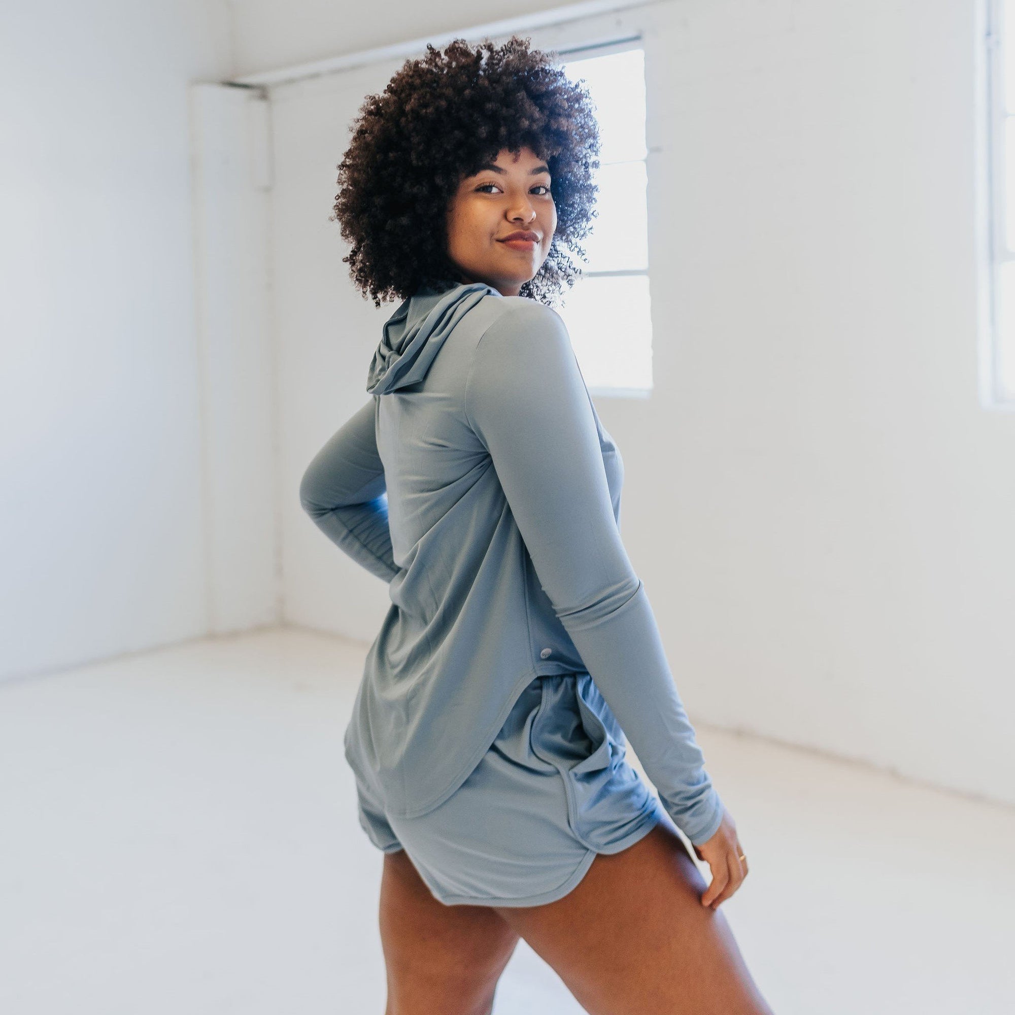 Weekend Shorts - Steel Blue - Senita Athletics