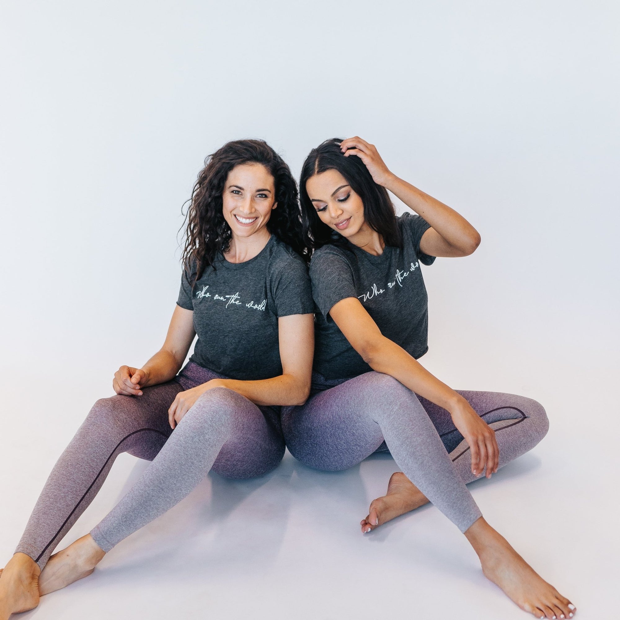 Who Run The World Crop Top - Gray - Senita Athletics