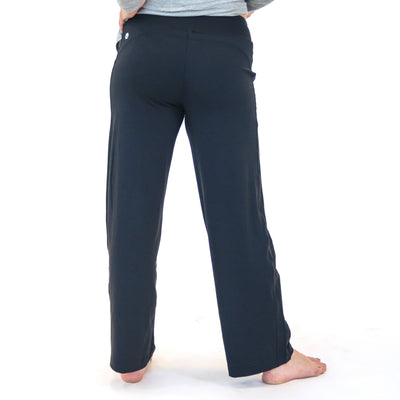 Wide Leg Lounge Pants - Black - Senita Athletics