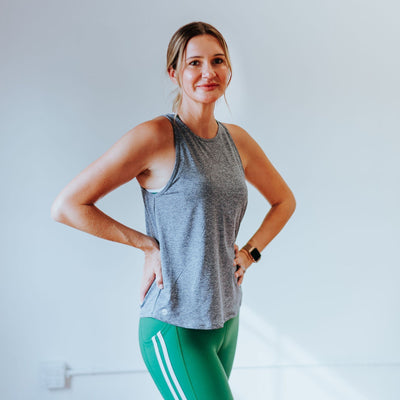 Window Tank 2 - Heathered Navy - Senita Athletics
