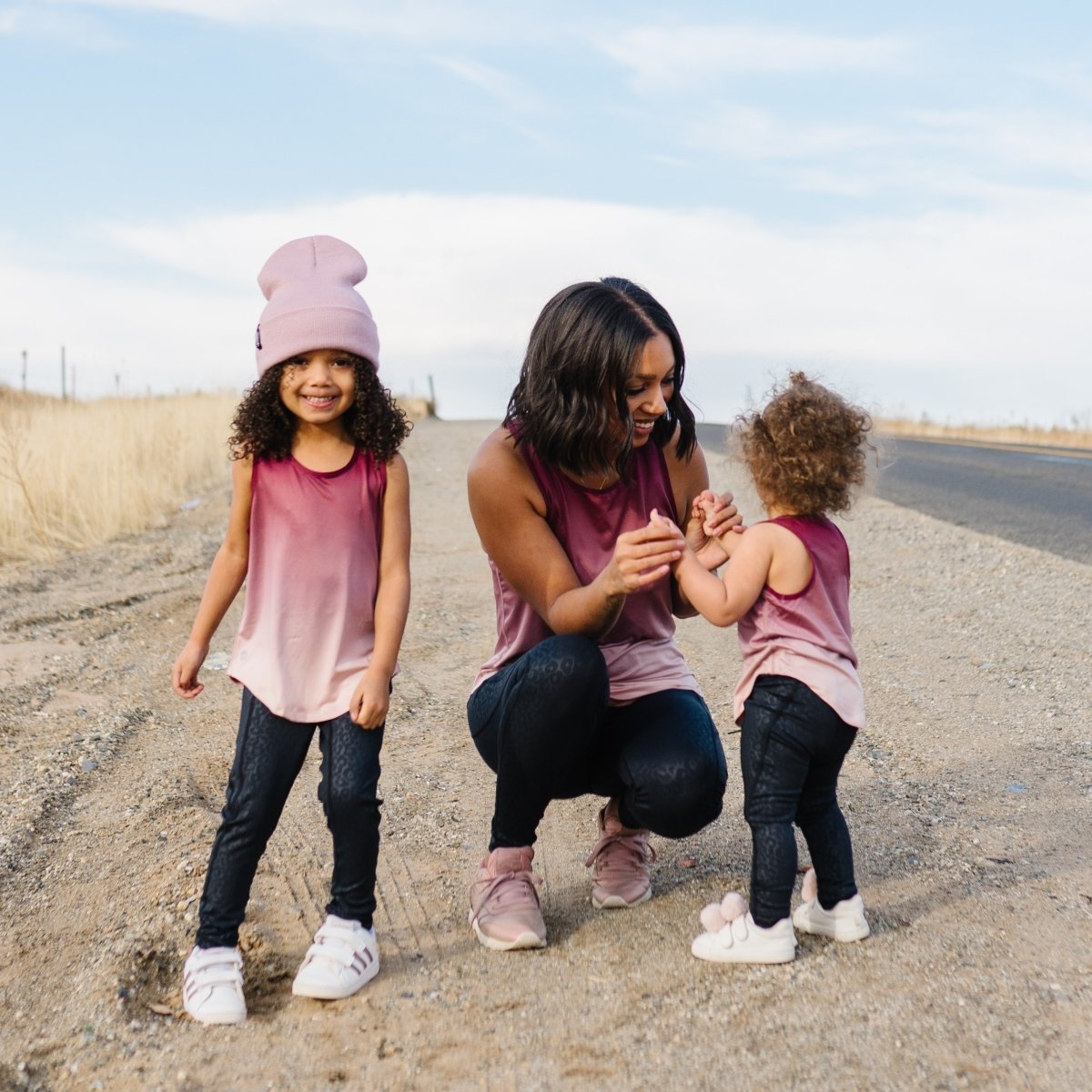 Youth Extra Mile Tank - Mulberry Ombre - Senita Athletics
