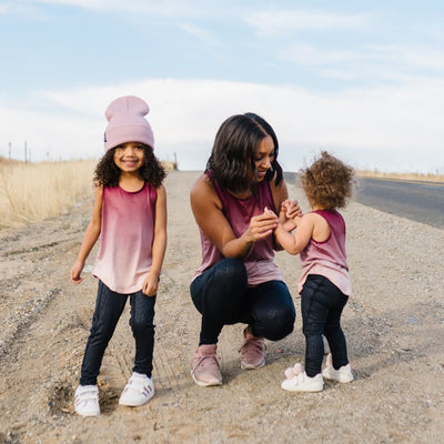 Youth Extra Mile Tank - Mulberry Ombre - Senita Athletics