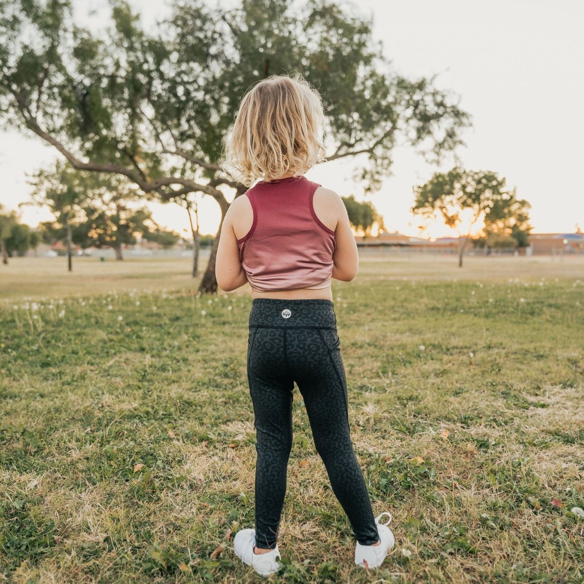 Youth Shakti Lux Pants - Black Leopard - Senita Athletics
